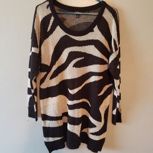 Torrid zebra sweater